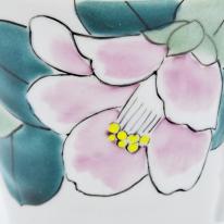 九谷焼マグカップ／白椿