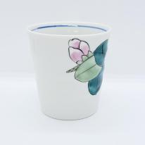 九谷焼マグカップ／白椿