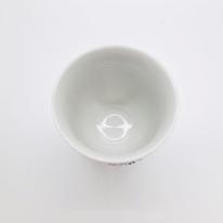 九谷焼湯呑／花火ブルー