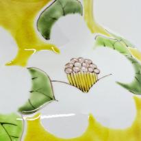 九谷焼6.5号花瓶／色彩椿