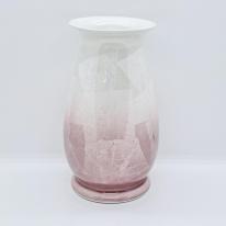 九谷焼6号花瓶／銀彩ピンク