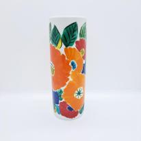 九谷焼6号寸胴花瓶／陽花