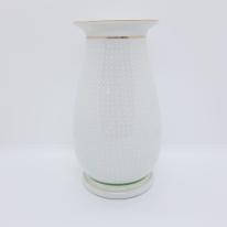 九谷焼6号花瓶／白七宝