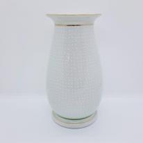 九谷焼6号花瓶／白七宝