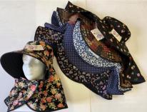 日本製 リバーシブル帽子 6枚込 農作業 ガーデニング グランドゴルフ 綿100%  レディース