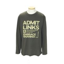 【大寸：ロビンソン】紳士　綿100　プリント　ロングＴシャツ　カットソー　メンズ　長袖　年間物