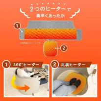 【今冬売れ筋！】最新モデル ラウンド型 パネルヒーター  こたつ 省エネ 節電 足元 ヒーター 筒型