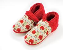 ニット織ブーツスリッパ　アップル　3色展開　　