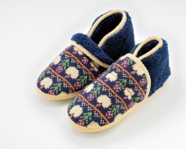 ニット織ブーツスリッパ　アップル　3色展開　　