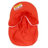 赤白帽子 六方型日よけたれ付き 525-122A