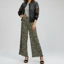【春夏新作】リバーシブルパンツ　柄プリント ミセス レディースアパレル