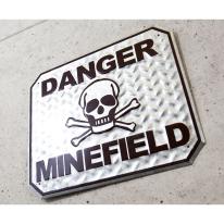 アメリカンクラシック  エンボスティンプレート [DANGER MINEFIELD]