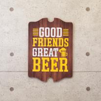 ウッドボード ［GOOD FRIENDS GREAT BEER］