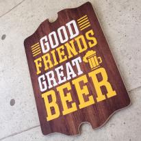 ウッドボード ［GOOD FRIENDS GREAT BEER］