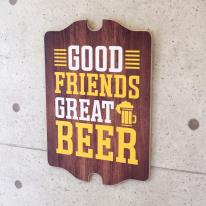 ウッドボード ［GOOD FRIENDS GREAT BEER］