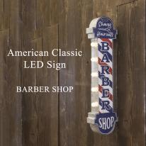 アメリカンクラシック LED サイン［BARBER SHOP］