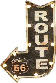 アメリカンクラシック LED サイン［ROUTE 66］