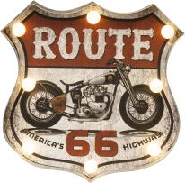 アメリカンクラシック LED サイン［ROUTE 66 Motorcycle］