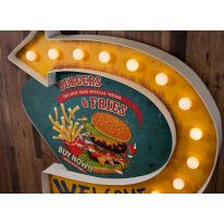 アメリカンクラシック  LED Sign [BURGERS & FRIES]