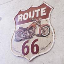 アンティークエンボスプレート ［ROUTE 66 America's Highway］