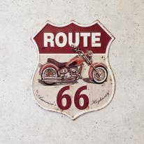 アンティークエンボスプレート ［ROUTE 66 America's Highway］