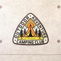 アンティークエンボスプレート ［CAMPING CLUB］