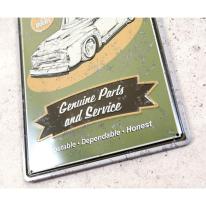 アンティークメタルエンボスプレート　S [GARAGE]