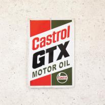 アンティークメタルエンボスプレート　S [Castrol GTX]