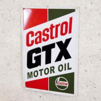 アンティークメタルエンボスプレート　S [Castrol GTX]