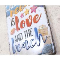 アンティークメタルエンボスプレート　S [ALL YOU NEED IS LOVE]