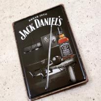 アンティークメタルエンボスプレート　S [BREAK INTO JACK DANIEL'S]