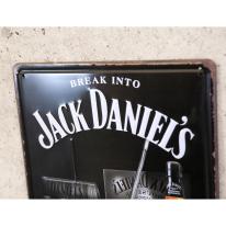 アンティークメタルエンボスプレート　S [BREAK INTO JACK DANIEL'S]