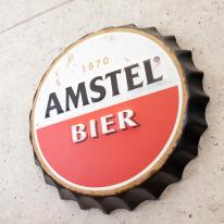 ビアーキャップ　エンボスプレート ［AMSTEL BIER］