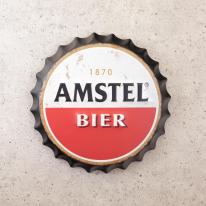 ビアーキャップ　エンボスプレート ［AMSTEL BIER］