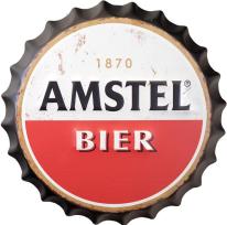 ビアーキャップ　エンボスプレート ［AMSTEL BIER］