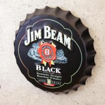 ビアーキャップ　エンボスプレート ［JIM BEAM BLACK］