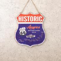 アンティークメタルプレート ［HISTORIC ROUTE66］