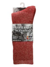 レイヤーニットパイルソックス 25-27cm