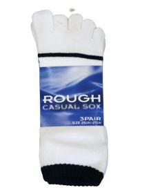 ラフ スニーカーソックス 5本指 3足組 25-27cm
