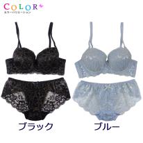 ラメレースブラジャー＆ショーツセット