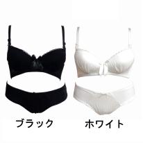 メッシュレースノンワイヤーブラジャー＆ショーツ