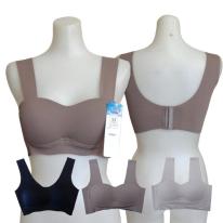 シームレスバックフック4段ベストブラブラジャー ブラ レディース