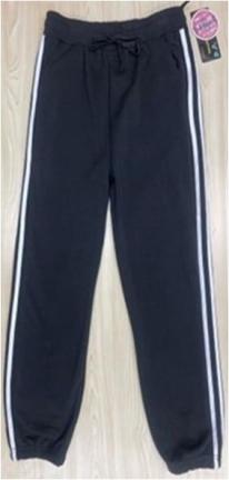 大寸  オシャ楽！裏起毛両ポケ付２本ラインスウェットパンツ【24本セット】