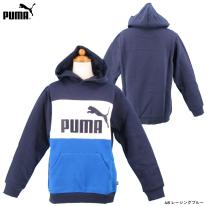 プーマ PUMA  ジュニア  ESS＋ カラーブロック裏起毛パーカー 10枚入り 672635