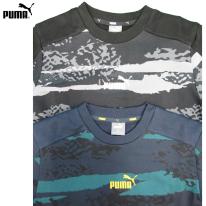 プーマ PUMA  ジュニア  ALPHA  AOP  裏起毛トレーナー 8枚入り 672627