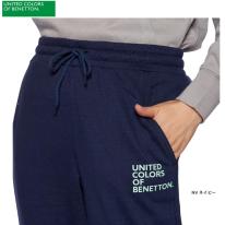 ベネトン BENETTON レディース 裏毛スウェットパンツ 311-890 ブラック L 単品販売