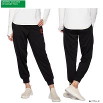 ベネトン BENETTON レディース 裏毛スウェットパンツ 311-890 ブラック L 単品販売