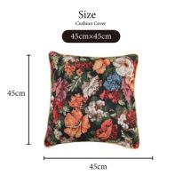 クッションカバー 45 花柄 おしゃれ カバー クッション 正方形 インテリア 新生活 可愛い 新作