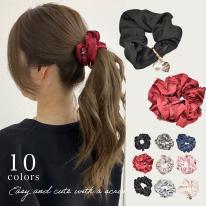 ヘアアクセサリー 大人 おしゃれ シュシュ シンプル レディース 小物 可愛い かわいい 即納