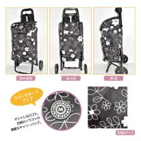 2025SS 花柄プリント キャリーカート 保冷機能 折りたたみ コンパクト 便利 レディース 買い